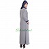 Fascinating formal Islamic dress with V neck